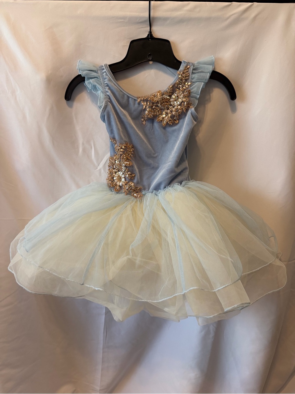 Weissman One Summer’s Day ruffle sleeve tutu dress- glitter free 14680